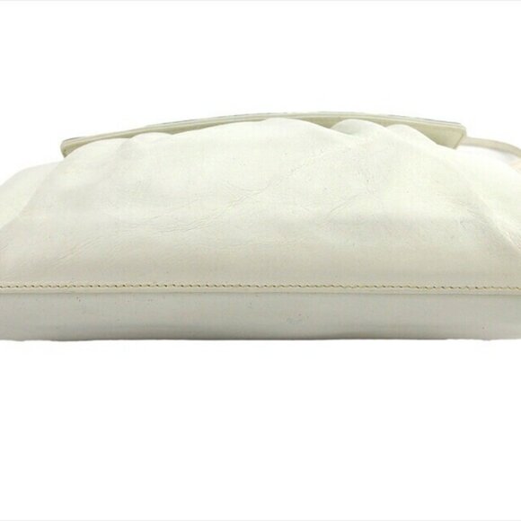 SALVATORE FERRAGAMO Shoulder Bag Bicolor Patent Leather Authentic USED - Picture 7 of 10